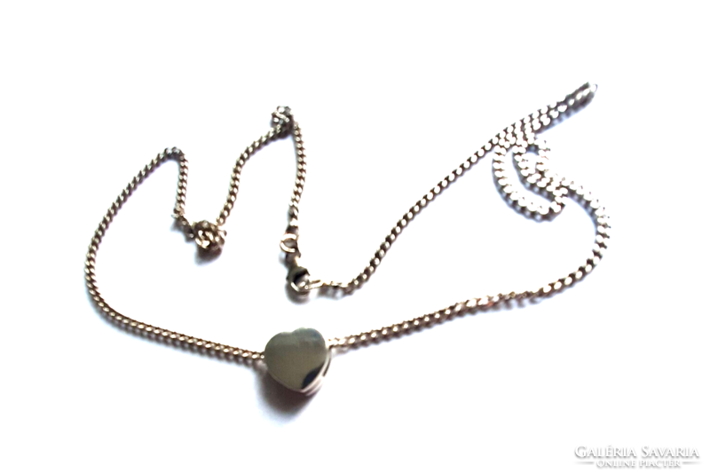 Pandora charm silver necklace with sliding pendant