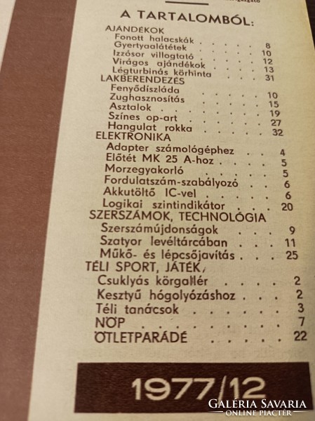 1977 / DECEMBER EZERMESTER/ SZÜLETÈSNAPRA/KARÀCSONYRA.