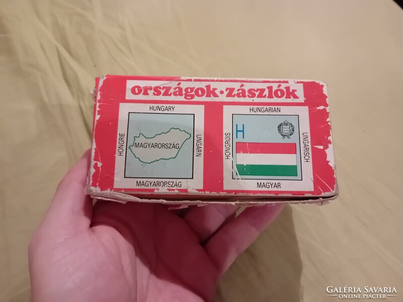 Országok zászlók retro kártya memóriakártya