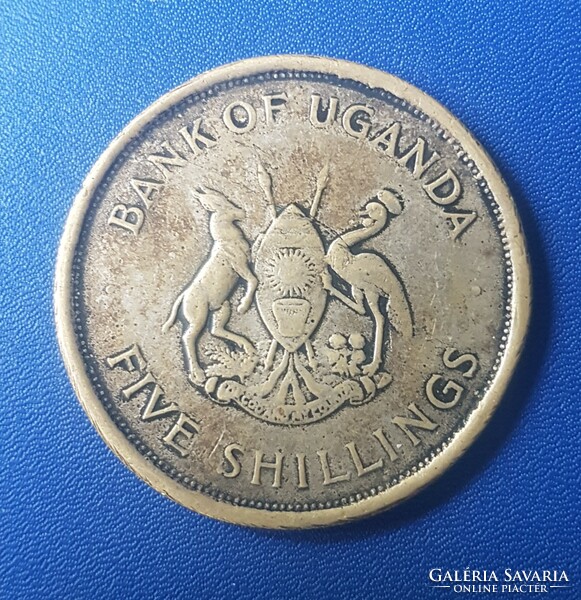 Uganda 5 Shilling , 1968 ENSZ élelmezés