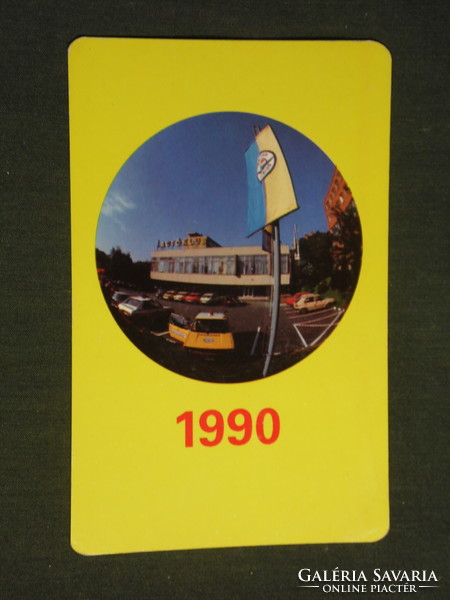 Card calendar, Hungarian car club 1990, (3)