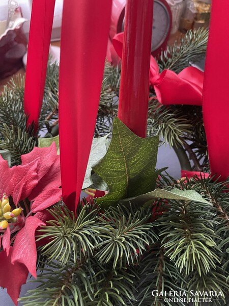 Scandinavian design Advent wreath holder with star base, stand