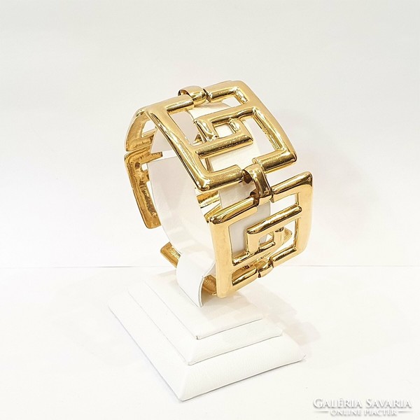 Napier new york 1970's 18kt gold plated book piece bracelet