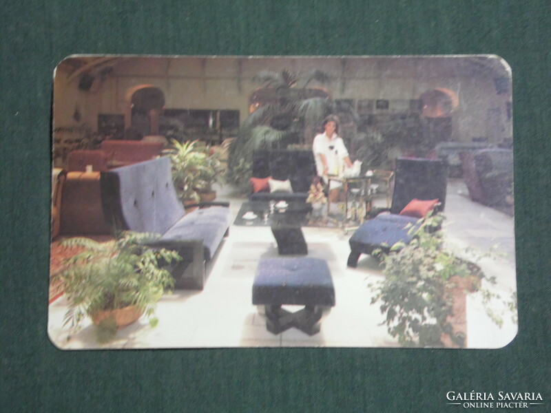 Card calendar, furniture store, Budapest, female model, 1991, (3)