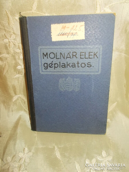 Old machine locked workbook 1939