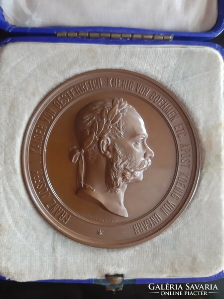 Bronze commemorative medal of József Ferenc, 
