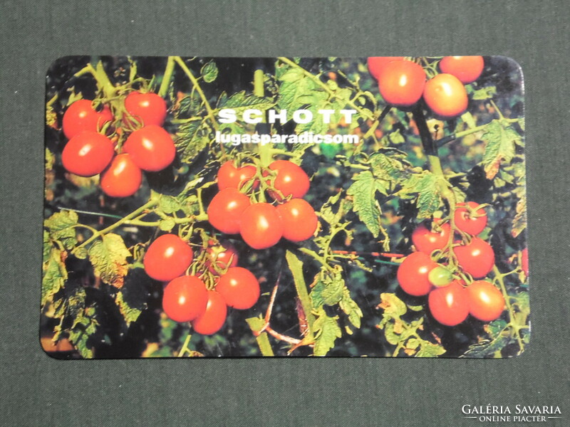 Card calendar, Zoltán Eszes, gardener, tomato seed, St. Peter's Fair, 1991, (3)