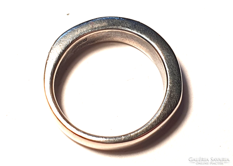 Női kagylóberakásos ezüstgyűrű
