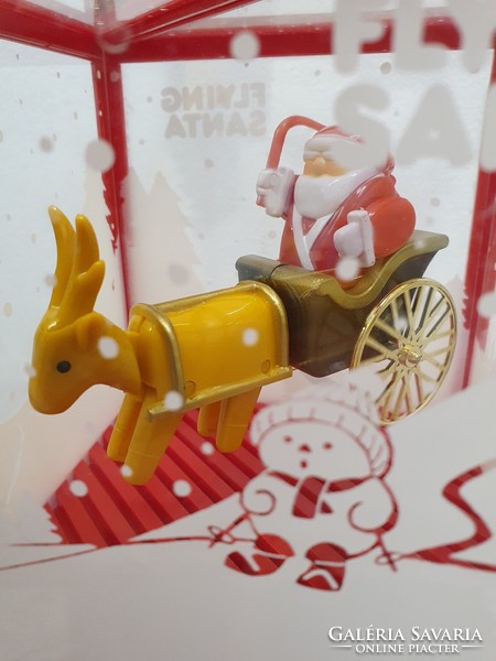 Christmas musical Santa with reindeer, retro Taiwanese rarity