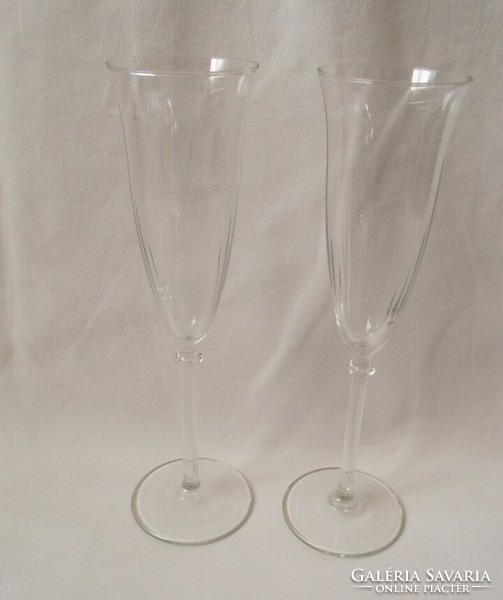 Glass champagne glass 24cm!! 2 pcs