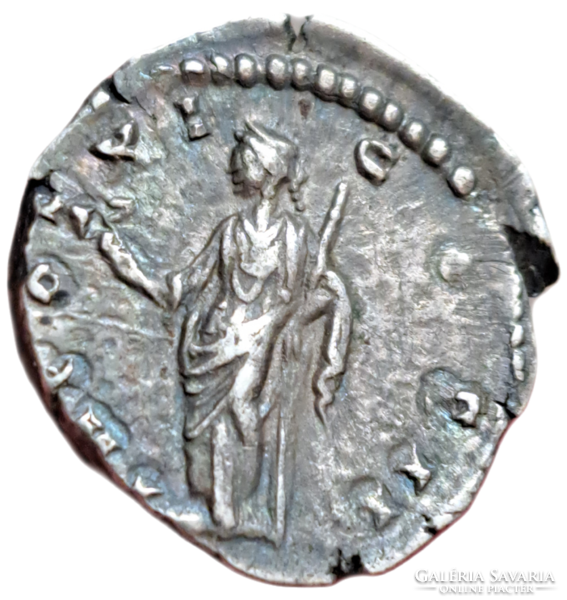 Marcus Aurelius 161-180 denar felicitas, Roman Empire ric 470 (pius)