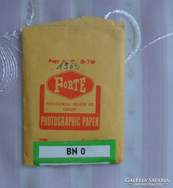 Retro, paper photo holder case 3.: Forte, 1963