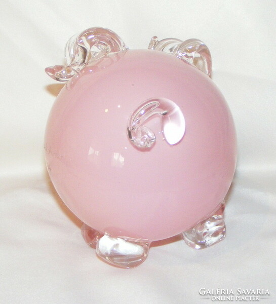 Glass pig figure