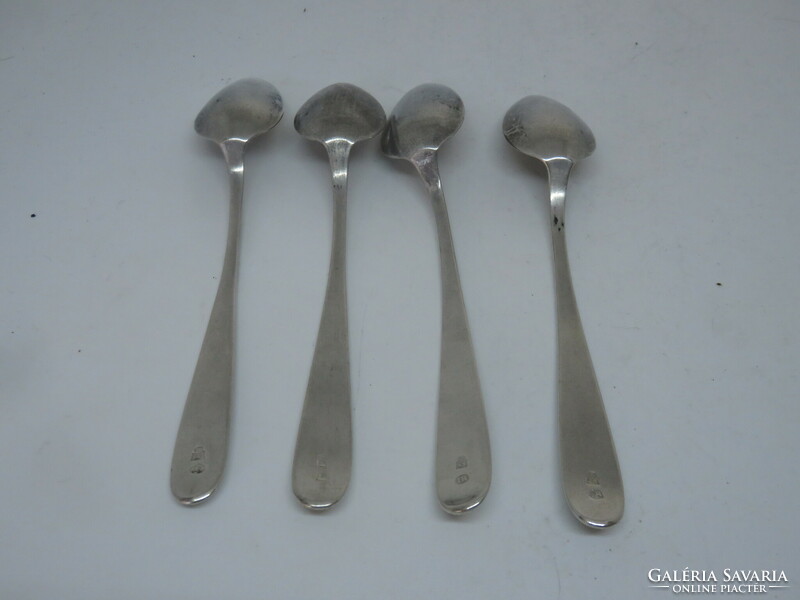 4 13-lat antique silver spoons from Pécs, around 1840