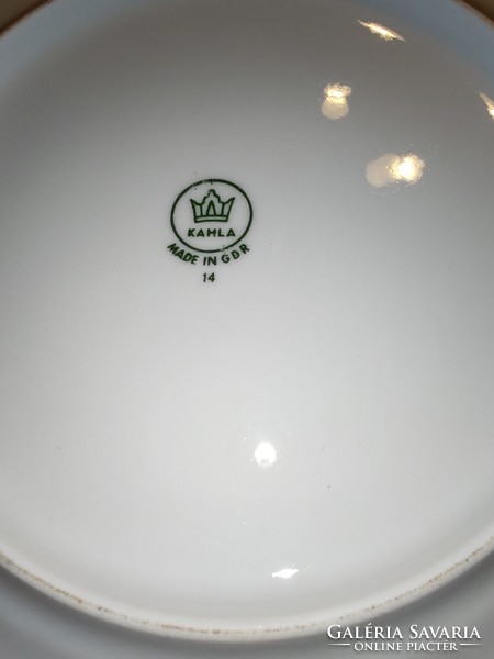 6 German Kahla porcelain flat plates