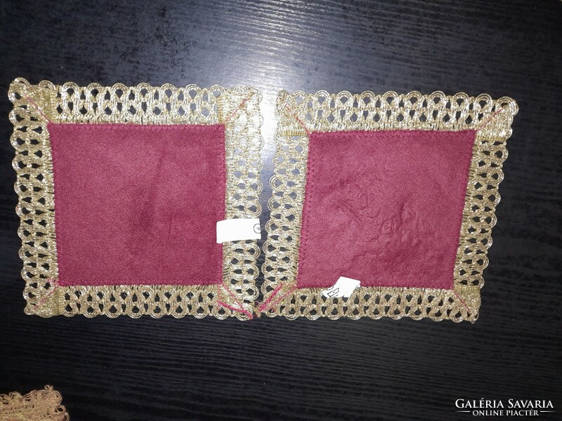 Gobelins gold thread tablecloths 2 pcs in one