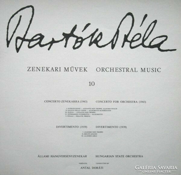 Bartók Béla, Antal Doráti - Concerto For Orchestra / Divertimento (LP, RP)