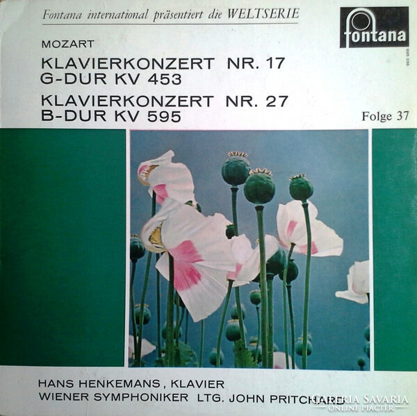 Mozart, hans henkemans - clavier concert no.17 in G major kv 453 & clavier concert no.27 in G major kv 595 (lp,)