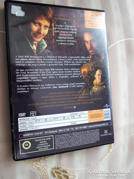 Shakespeare in Love - English film, 1998 (Gwyneth Paltrow, Joseph Fiennes, Colin Firth; Oscar Award)