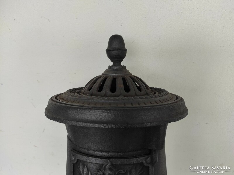 Antik vas kályha henger alakú dekoratív vaskályha 618 7217
