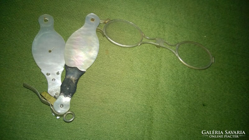 Antique mother-of-pearl inlaid magnifying glasses