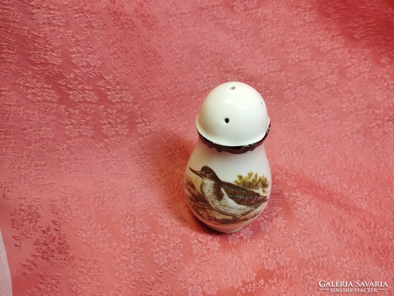 Royal Worcester, Palissy, gyönyörű angol porcelán sószóró, vadmadaras