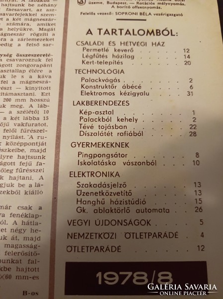 1978/ AUGUSZTUS EZERMESTER/ SZÜLETÈSNAPRA/KARÀCSONYRA.