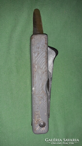 Antique cccp multi-functional pocket knife with vinyl handle as shown in the pictures