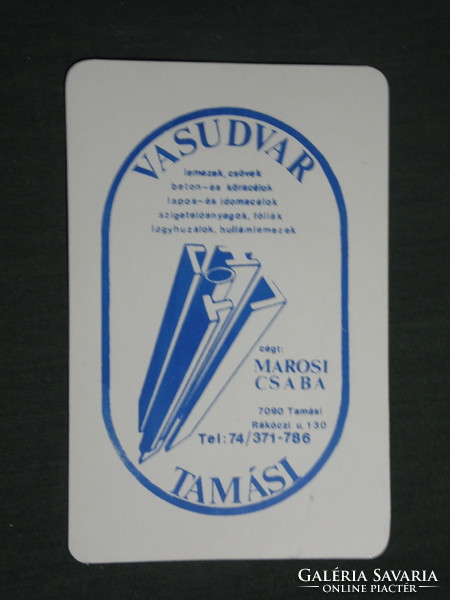 Kártyanaptár, Marosi Csaba vasudvar, Tamási , 1994,   (3)