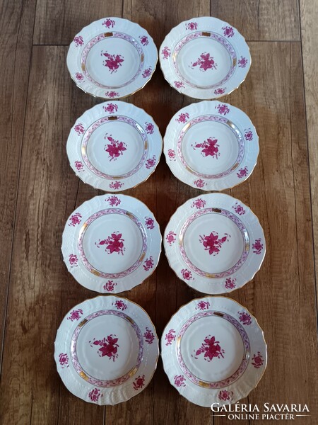 Herend Appony patterned plates 8 pcs.