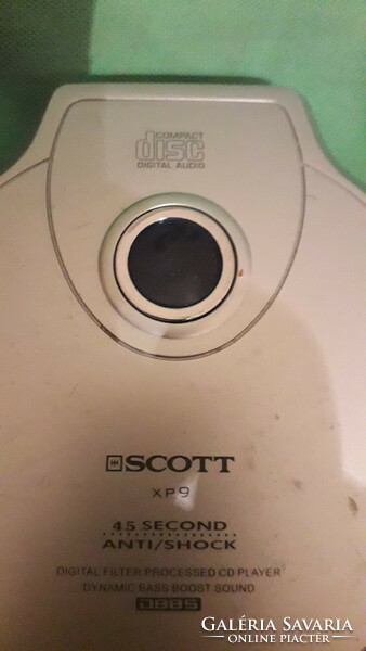 SCOTT XP 9 -DBBS -DIGITAL FILTER PROCESS CD hordozható lejátszó NEM TESZTELT  a képek szerint
