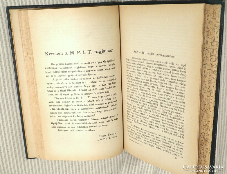 Protestáns szemle 1908 I-X. füzet egy kötetben