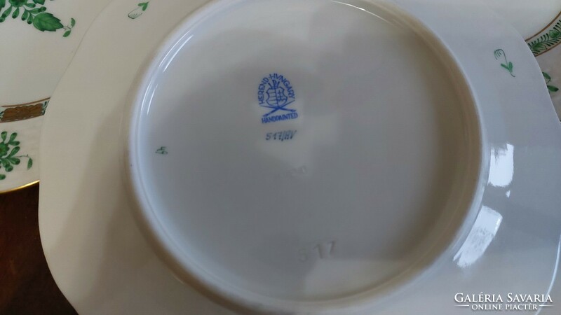 Herend appony pattern cake plate 6 pieces,