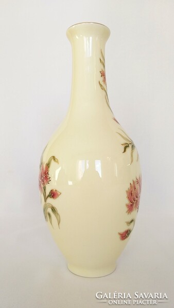 Zsolnay orchid pattern vase 26cm. Flawless! (No.: 23/190.)
