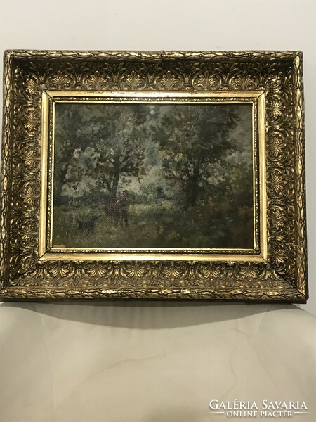 Herman Lipót festmény(Séta az erdőben)