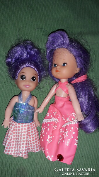 High-quality pair of tiny fairy barbie-style dolls, 2 in one cheaply, 12 cm / piece according to the pictures