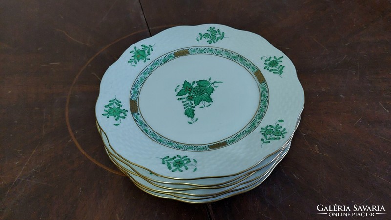 Herend appony pattern cake plate 6 pieces,