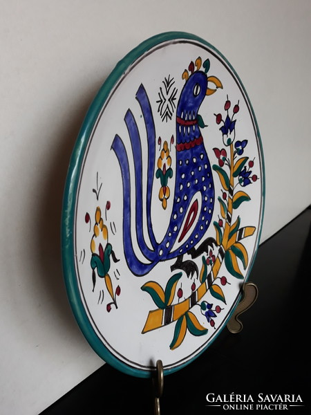 Beautiful rooster/bird ceramic wall plate, wall plate