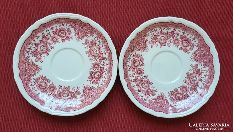 2db Villeroy & Boch Fasan Mettlach porcelán csészealj tányér tálka