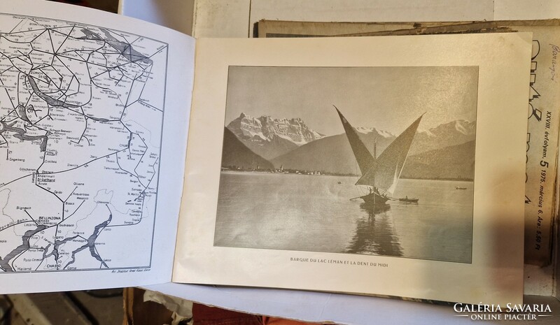 Lac Léman svájci képes füzet 1930-as évek