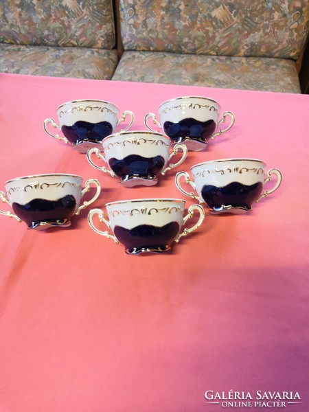Flawless! New Zsolnay pompadour 3. Soup cups
