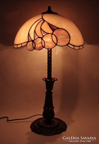 1P425 tiffany bronze table lamp 65 cm