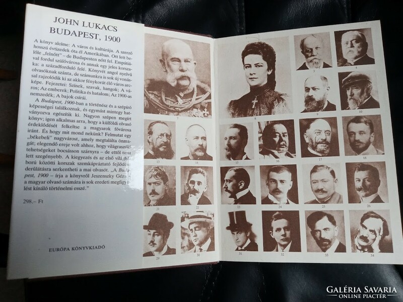 John Lukacs: Budapest 1900 (Európa 1991) + Ajándék Old Budapest képeslapok