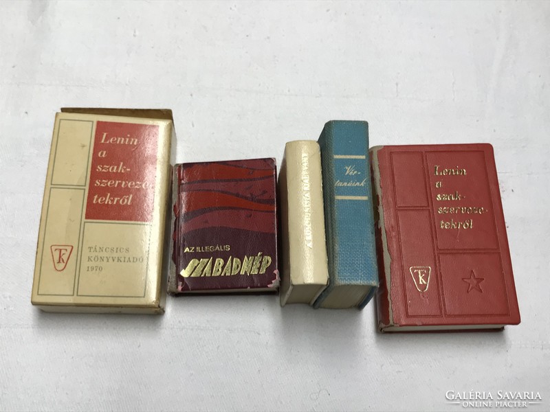 Communist minibooks 4 pieces - our martyrs - the illegal free people - Lenin on trade unions