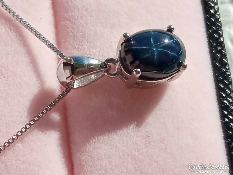 Star sapphire 925 silver pendant