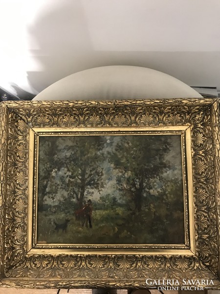 Herman Lipót festmény(Séta az erdőben)