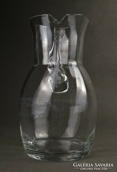 1P733 old flawless glass jug 22 cm