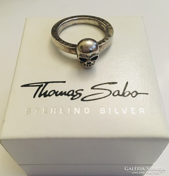 Thomas sabo silver ring death's head size 54 in a box