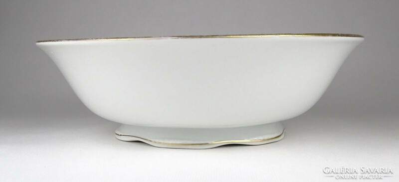 1P617 antique large hüttl tivadar porcelain bowl 28.5 Cm