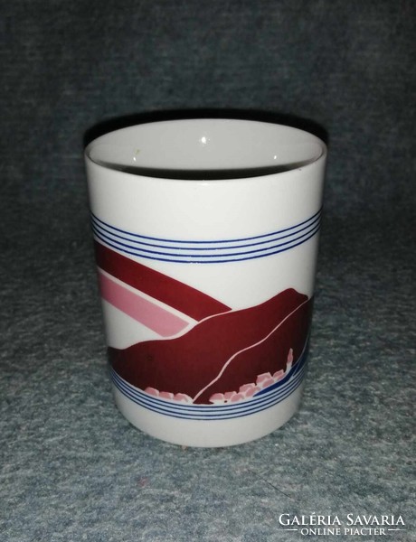 Zsolnay porcelain mug (a4)